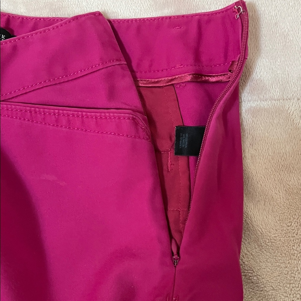 White House Black Market Perfect Form Ankle Pants 6R Fuchsia Classic Mid Rise - Picture 11 of 14